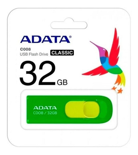 Pendrive Adata Classic C008 32GB 2.0 verde