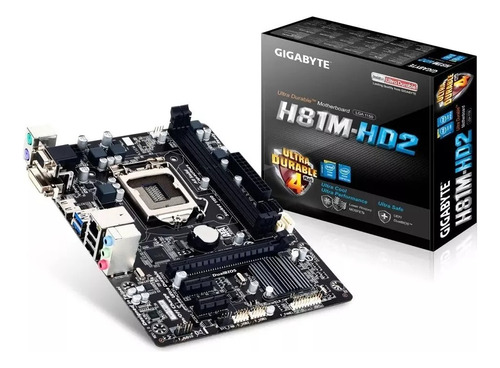 Tarjeta Madre Gigabyte H81m-hd2 Con Micro I3 / 8gb Ram