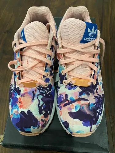 Chaussure femme adidas zx flux rose cheap