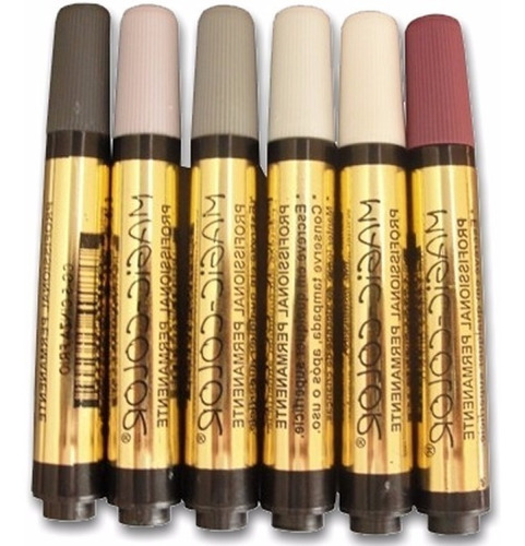 Promo.kit Magic-color Série Ouro De Marcadores Tons De Cinza