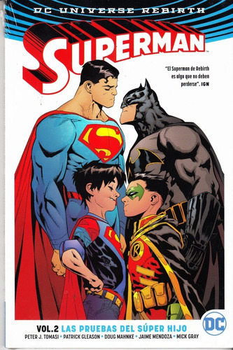 Comic Dc Universe Rebirth Superman  Vol. 2 Las Pruebas Hijo