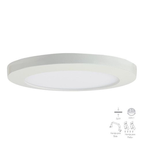 Lampara De Techo Led Munich Blanco 9w 127v 4000k Tecnolite