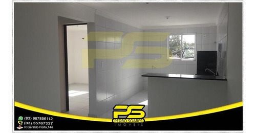 Oportunidade, Apartamento, 02 Quartos, Sala, Cozinha, 52,07m², Por Apenas R$ 130.750,00, Em Rangel, João Pessoa - Paraíba. - Ap2895