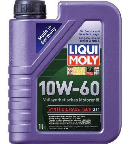 Aceite 10w-60 Sintetico Gt1 1 Litro