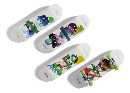 Tech Deck Pack De 4 Finger Skate Patineta Dedos + Accesorios