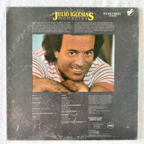 Julio Iglesias Lp Momentos (Usado)