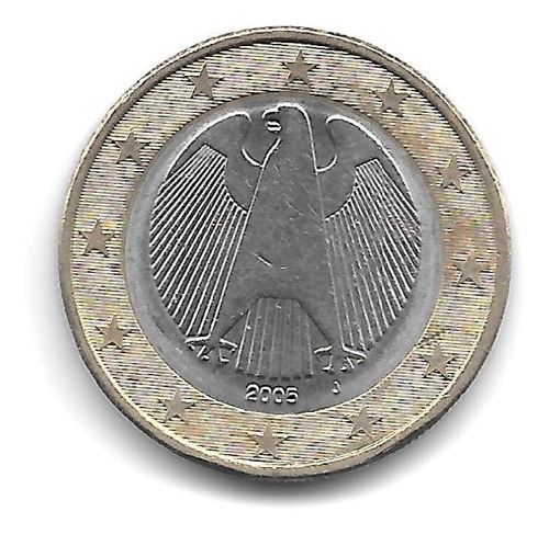 Alemania Moneda Bimetálica De 1 Euro Año 2005 J - Km 213 Xf