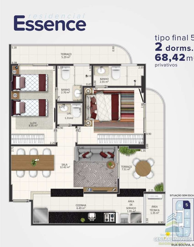 Imagem 6 de 30 de Apartamento Com 2 Dorms, Guilhermina, Praia Grande - R$ 370 Mil, Cod: 9568 - V9568