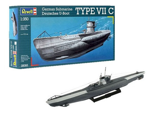 Imagem 3 de 8 de Revell Submarino Alemão U-boot Segunda Guerra Mundial 1/350