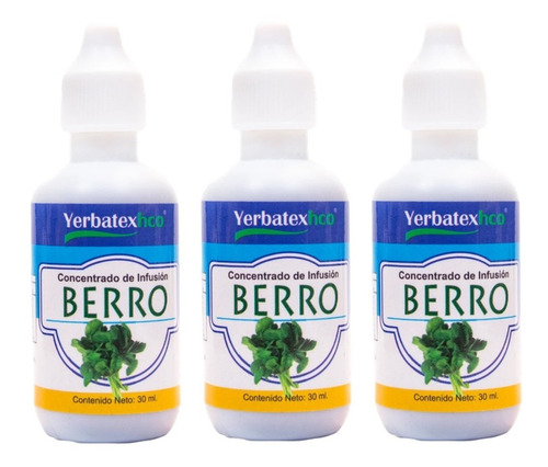 Pack 3 Extractos De Berro En Gotas 30ml