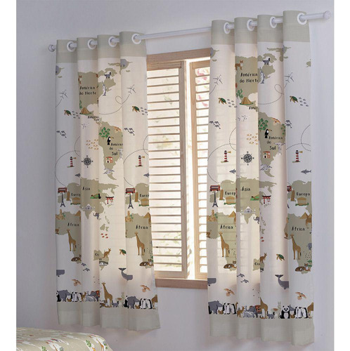 Cortina Infantil Safari 2,80m X 1,80m Santista