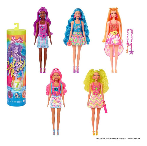 Barbie Color Reveal Neon 7 Sorpresas Muñeca