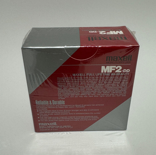 Caja De 10u Disquettes Maxel De 2dd Double Density Sellado (Usado)