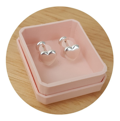 Aros Abridores Corazón De Plata 925