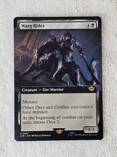 Magic Warg Rider (extended Art) The Lord Of The Rings
