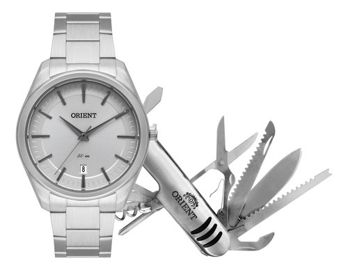 Relógio Orient Masculino  Mbss1412 S1sx Prata