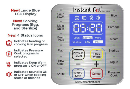 Olla A Presión Eléctrica Instant Pot Duo Plus 9 En 1, 3 Litr