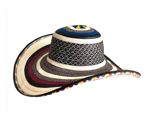 Sombrero Vueltiao 21 Vuéltas Fibras Volteado Original