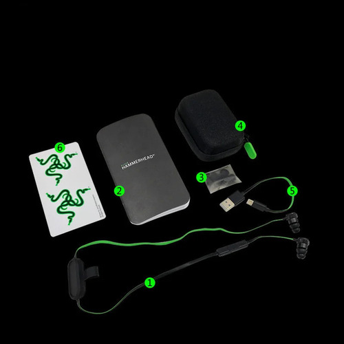 Auriculares Bluetooth Razer Hammerhead Sport Inalámbricos Bt Negro