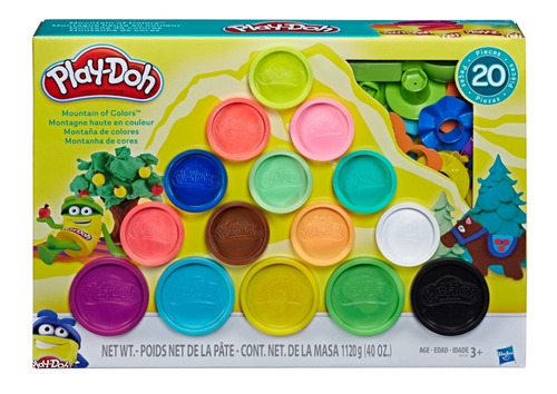 Set De Masas Play-doh Montaña De Colores +3