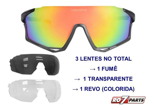 Oculos Ciclismo Bike High One Mark 3 Lentes Proteção Uv