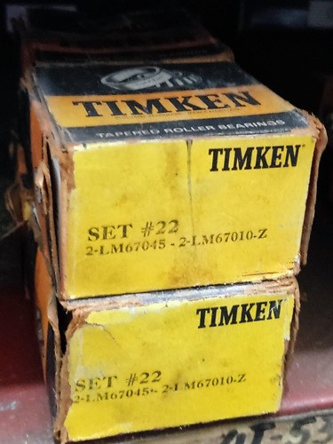 Rodamientos Set 22 (67045/67010) Marca Timken