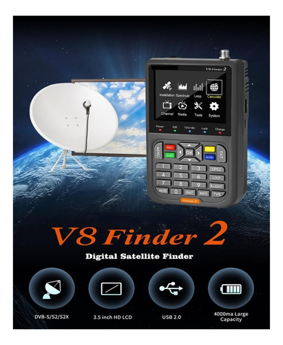 Medidor Buscador De Señal Satelital Dvb-s2x/s2/s