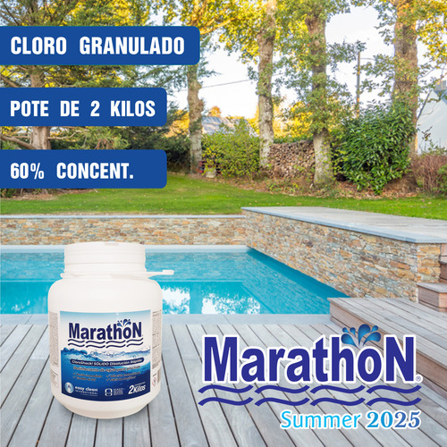 Cloro Granulado Dis. Rápida Marathon 2 Kg Easy Clean