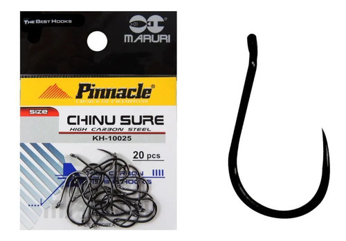 Anzol Pinnacle Chinu Sure Nº 10 C/20 (sem Farpa) Kh-10025