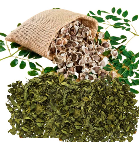 Moringa Hojas Secas Enteras 100% Natural 1kg - Yapa Semillas