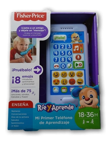 Mi Primer Telefono De Aprendizaje Fisher Price Español Azul