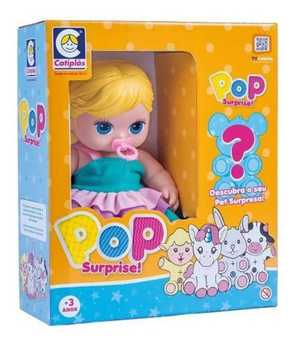 Imagem 1 de 1 de Pop Surprise Loira Com Bichinho 2291 Cotiplás