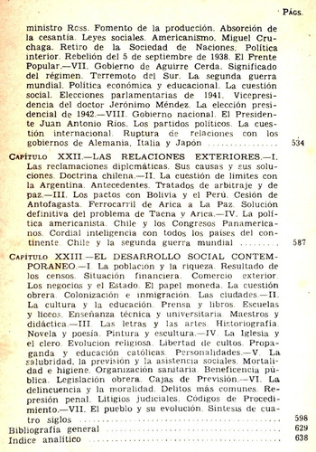 Historia De Chile Luis Galdames Empresa Editora Zig Zag 1944 (Usado)