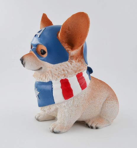 Hucha En Forma De Perro Corgi De 7 Pulgadas, Divertida Hucha