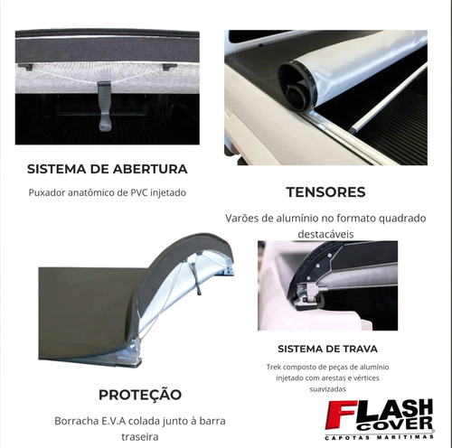 Capota Marítima Original Flash Cover Montana 2011 Até 2022