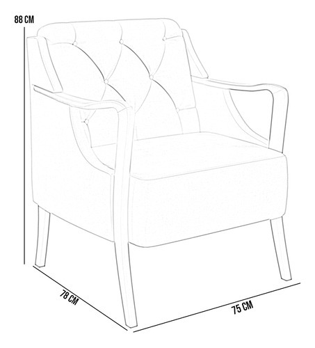 Kit Sofá 02 Lugares Sala Estar 135cm Com 02 Poltronas Coral Pés Madeira M03 Linho Chumbo