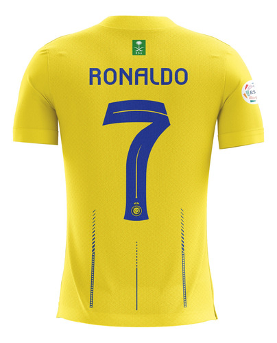 Remera Deportiva Al Nassr Amarilla Ronaldo Cax-1565 Artemix