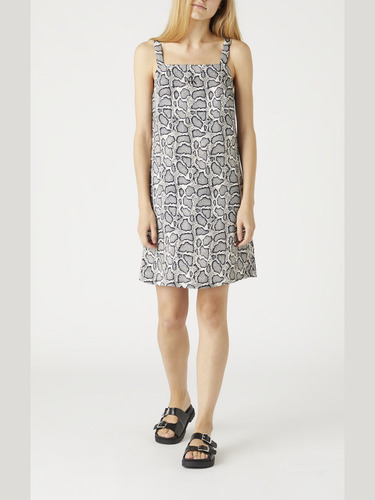 Vestido Wide Straps Print Calvin Klein Mujer