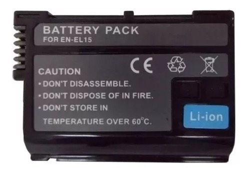 Batería Alternativa En-el 15 Para Cámaras D7000/ D7100