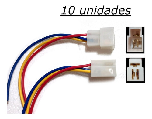 Conector / Cable 3 Tomas 3 Vias Universal Macho Y Hembra