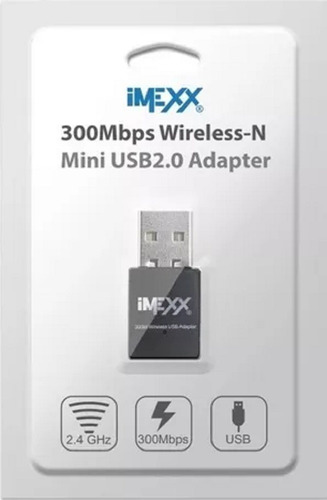 Adaptador Wifi Mini Usb 300mbps Imexx 802.11 N/g/b