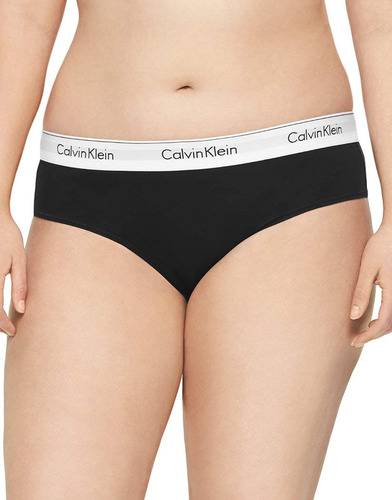 Bikini Elástico Panty Calvin Klein, Moderno, De Algodón, Neg
