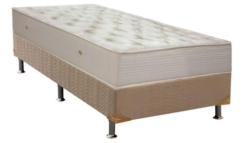 Conjunto Box Solteiro: Colchão Molas Ortobom Nanolastic Orth