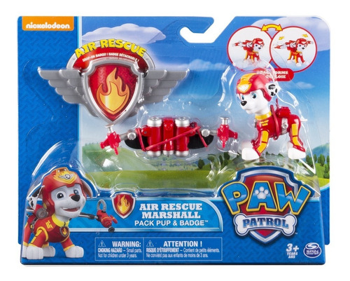 Paw Patrol Fig Fuerza Aerea Con Insignia