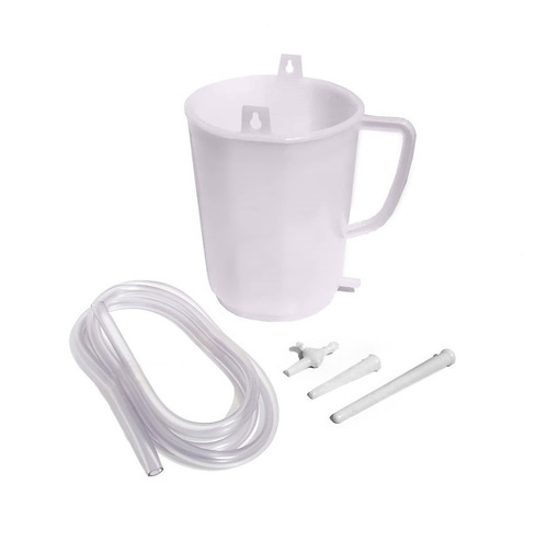 Kit Para Enema Lisfar Irrigador Canula Robinete Tubuladura