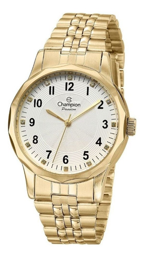 Relógio Champion Feminino Analógico Dourado Cn24520h