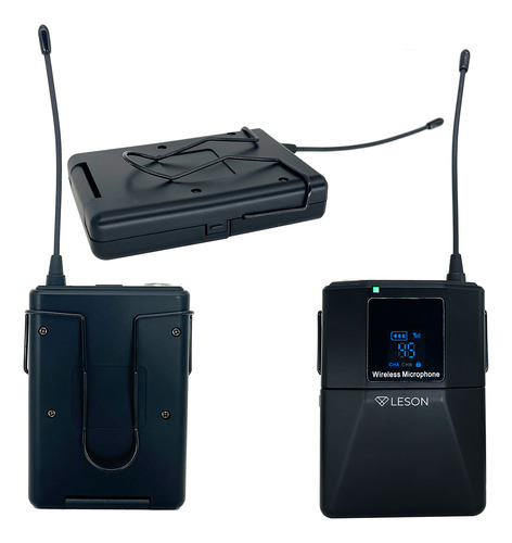 Microfone Sem Fio Leson Ls961 Headset Bege Omnidirecional 48