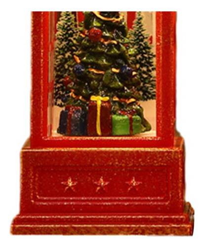 Cabine De Telefone Da Lanterna Globo Da Neve Projetou Natal
