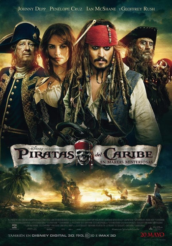 Piratas Del Caribe: Navegando Aguas Misteriosas - Blu Ray (Usado)