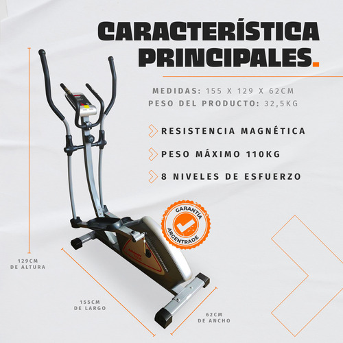 Caminador Elíptico Athletic 500e Magnético